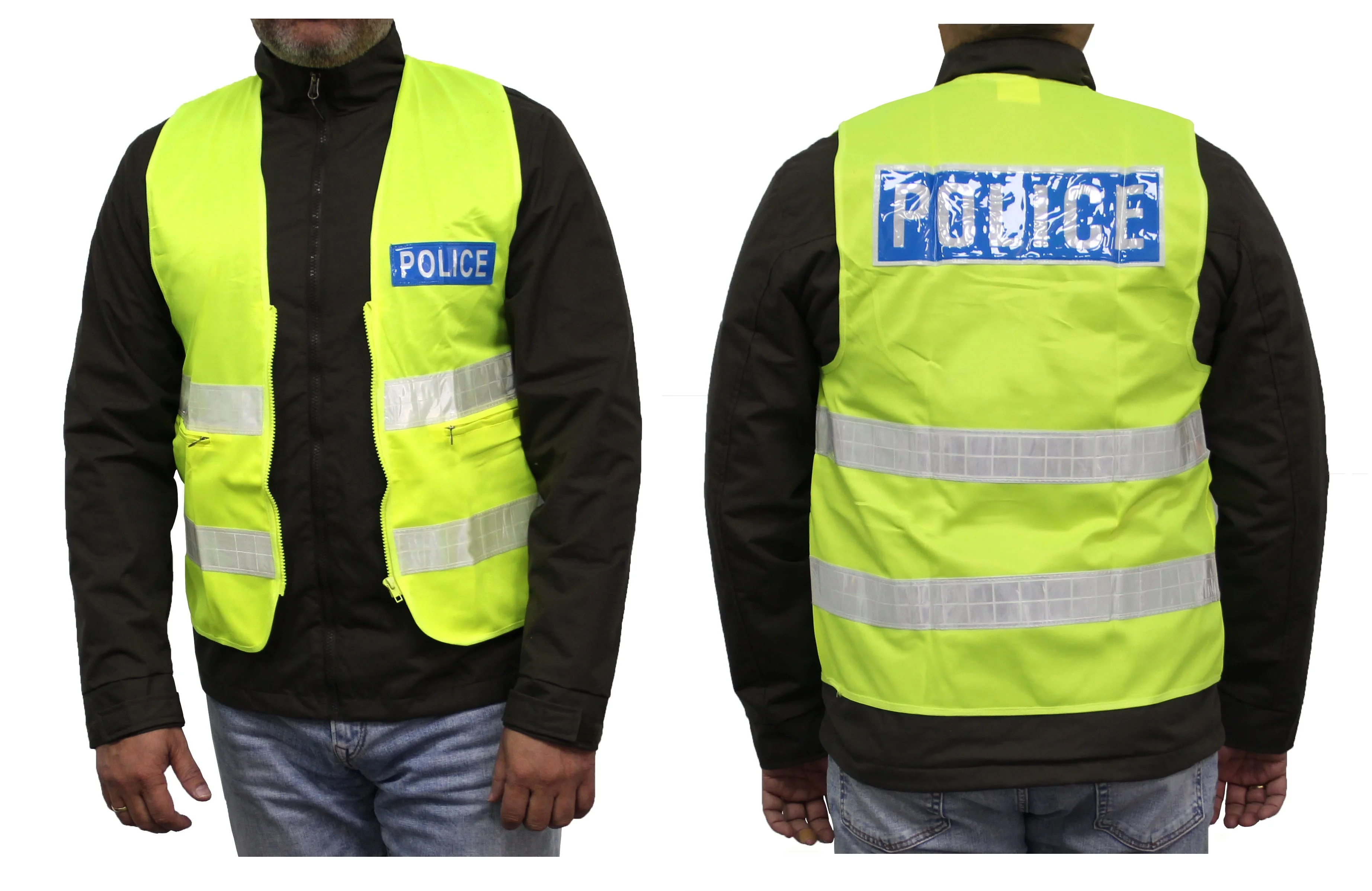 Lightweight Neon Mesh Fabric Universal Size Safety Reflective Vest for Men Women Traffic Work Surveyor and Security Guard