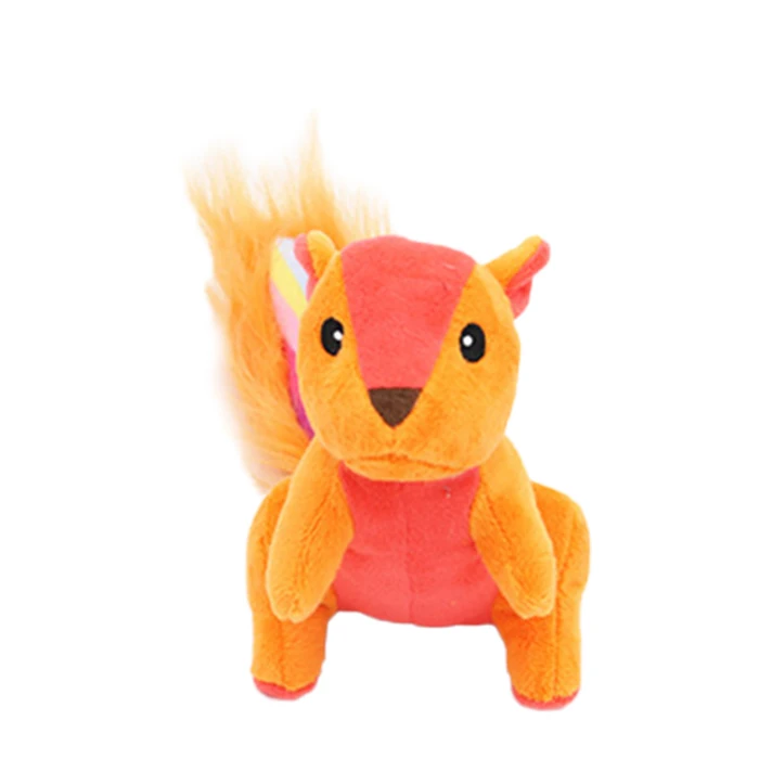 
Factory In Stock Cheap Pet Interactive Plush Pet Toy Dog Toy Lovely squirrel Animal Squeaky Dog soft Chew toy For Pet 