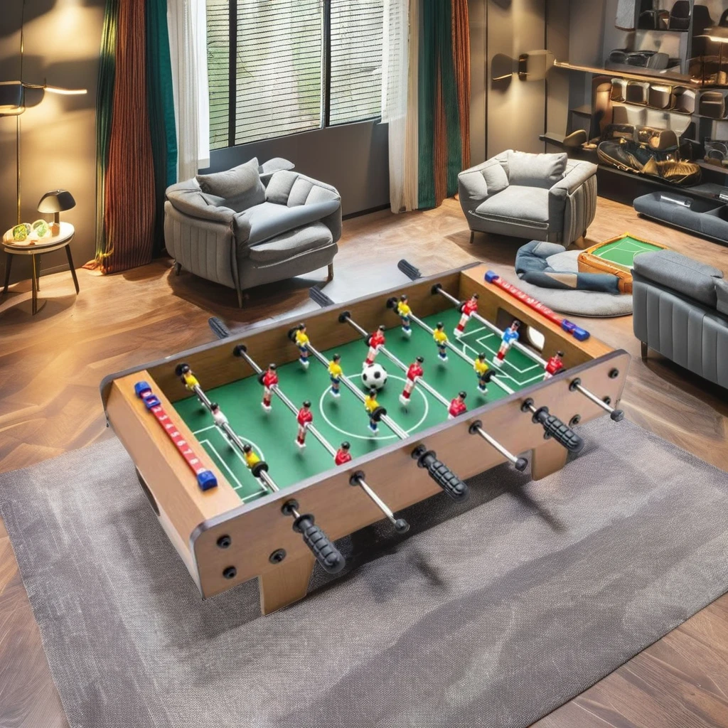 Mini football table for kids Interactive indoor plastic table games for kids party gifts Small foosball table