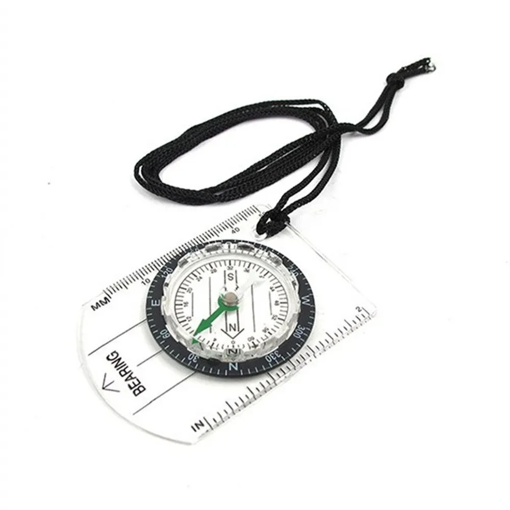 Multifunction Ruler Outdoor Map Scale For Measuring Direction Camping Hiking Survival Outdoor Survival Guiding Tool