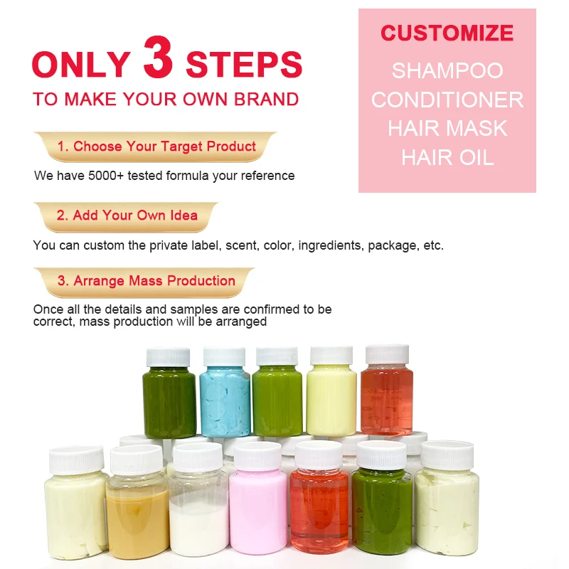 Organic personalized hair growth and nourishing shampoo hair loss treatment shampoo for rapid growth