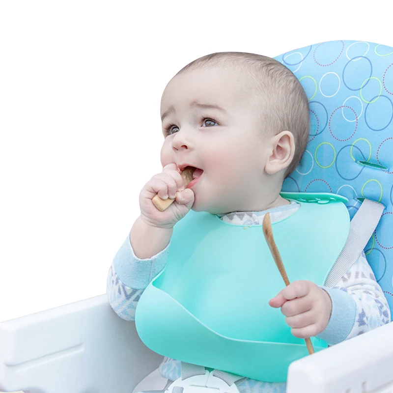 
Silicon Waterproof Sublimation Blanks Silicone Pink Bib Baby Eating Set Babi Custom Apron Kids Bibs 