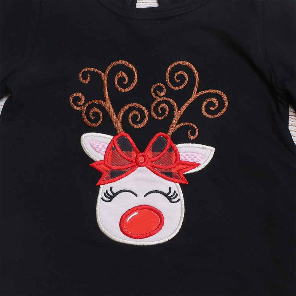 Popular Baby Boutique Girl Clothes Wholesale Pig Pattern Girl Clothes For Kids Wear