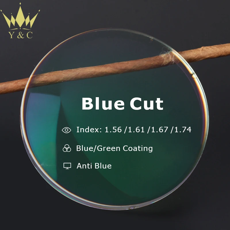 Light Optical Lenses Block Cut Lens Blue China Resin a Grade Clear Contact Soft Lens Medical -8.0 Plastic Clear Lens Solution 2C