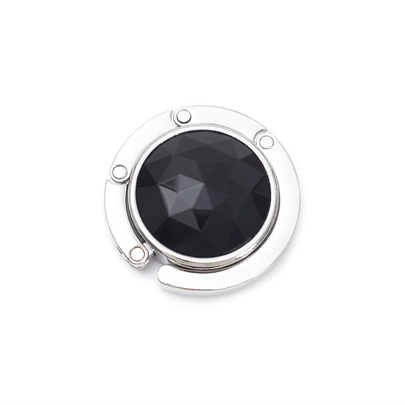 Wholesale Portable Bag Hook For Table Crystal Multiple Colour Metal Handbag Hook Hanger Holder