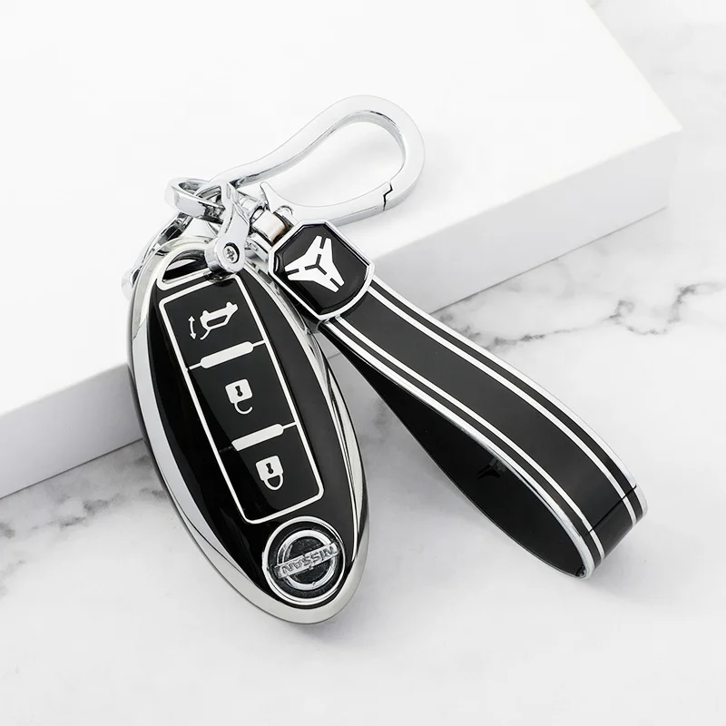 Лидер продаж чехол для автомобильного ключа из ТПУ с серебристым краем Nissan Altima Murano Sentra Rogue Armada Pathfinder Infiniti FX35 class