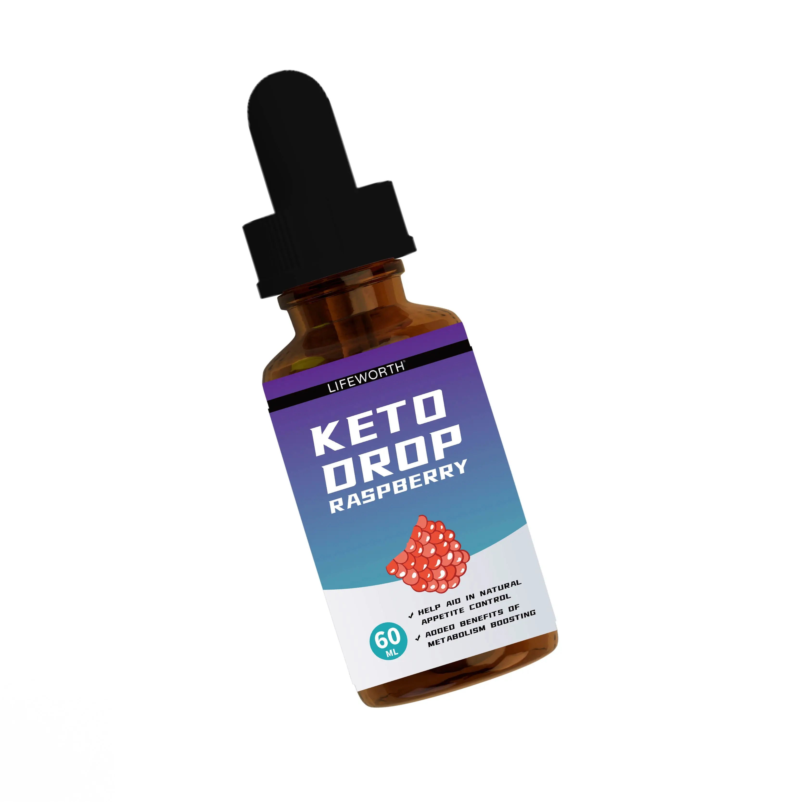 Lifeworth OEM pre workout supplement Raspberry flavor supplement bhb salts low carb keto drops