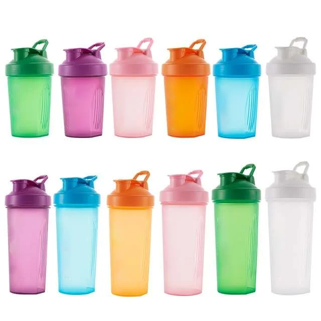 Customized BPA Free Shaker bottle with Balls and Mixing Grids Protein Shake Bottle