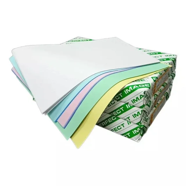 Customized carbonless paper 1/2 3-4 ply ncr continuous price paper copy carbonless paper roll