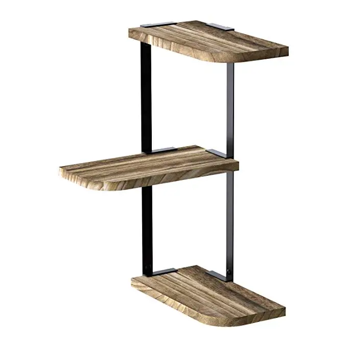 Multifunctional wall-mounted storage shelf wooden interior decoration wall bookshelf