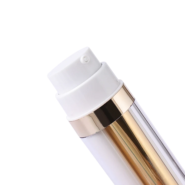 30 50 100 200 ml refillable cosmetic packaging empty essential oil serum plastic pump bottles acrylic airless lotion bottle