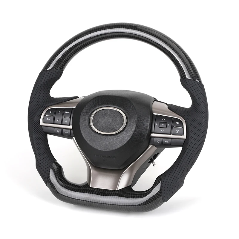 Кожаное рулевое колесо из углеродного волокна для Toyota LC79 LC120 LC300 Land Cruiser 70 79 100 200 300 Vitz Tacoma Lexus Ls460