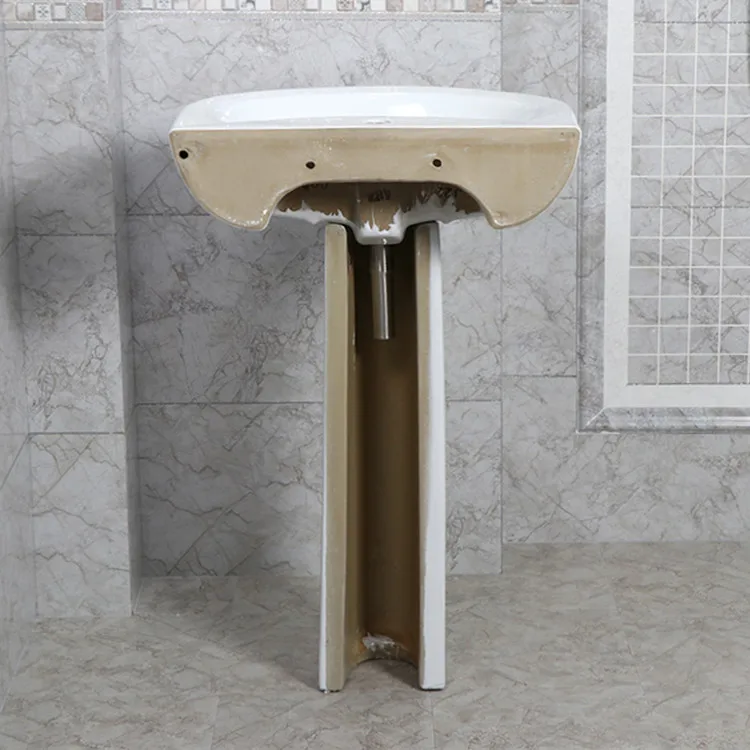 Ceramic sanitary bathroom sink pedestal twyford wash basin