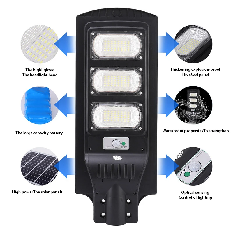 Efficient enough energy Street light safety performance optical sensing Solar light