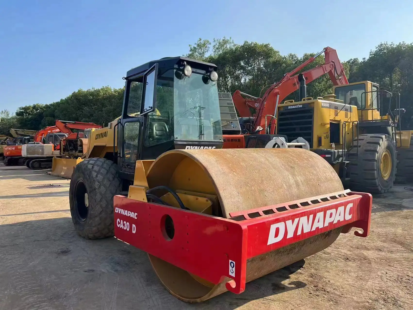 Высококачественный Подержанный дорожный каток Dynapac CA30D оригинальный уплотнитель строительный станок