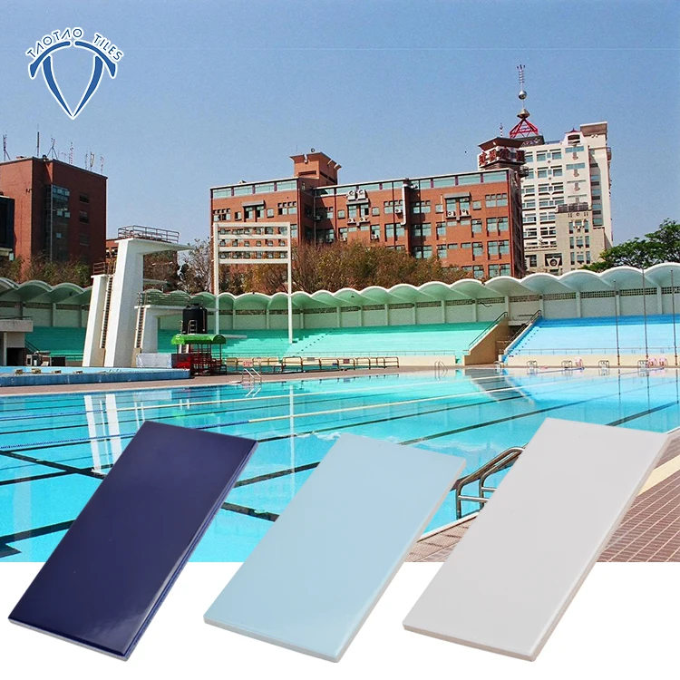 dark blue colour ceramic wall tile swimming pool tile