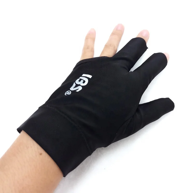 Professional high quality IBS cue gloves 3colors blue/black/red optional Billiards Pool gloves accessories Can customize logo