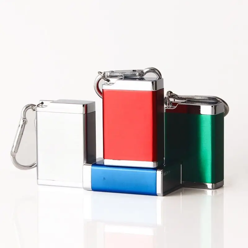 DEBANG Newest Wholesale Metal Portable Pocket Ashtray With Keychain for Cigarette Butts