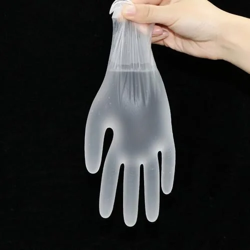 Disposable PVC Gloves Micro Elastic Transparent Cosmetic Dental Industrial Rubber Gloves protection Waterproof Labor protection
