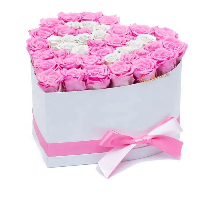 Wedding Valentine Gifts Set Stabilized Preserved Roses Immortal Eternal Forever Flower