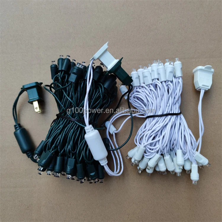Commercial 50 5MM Warm White LED Christmas Lights Set