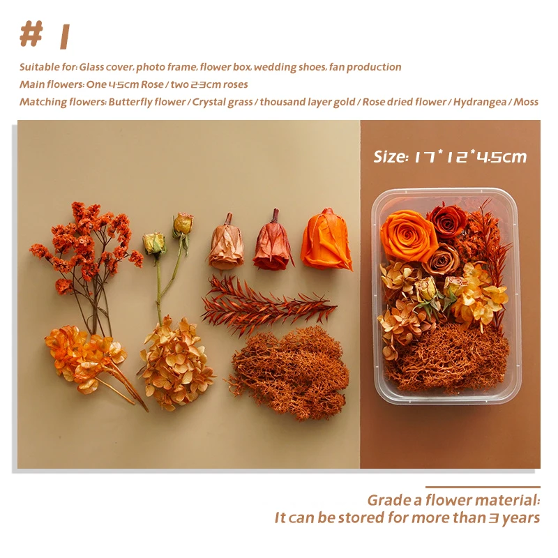 China Factory Price Preserved Eternal Epoxy Resin Necklace Accessories Craft DIY Floral Natural Dried Flower Dry Plant