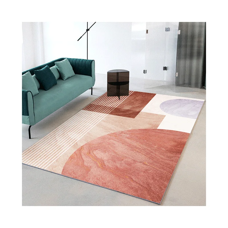 Chinese Manufacturer 100% Polyester Living Room Custom Design Printed Area Rugs Luxury Fleece Carpet
