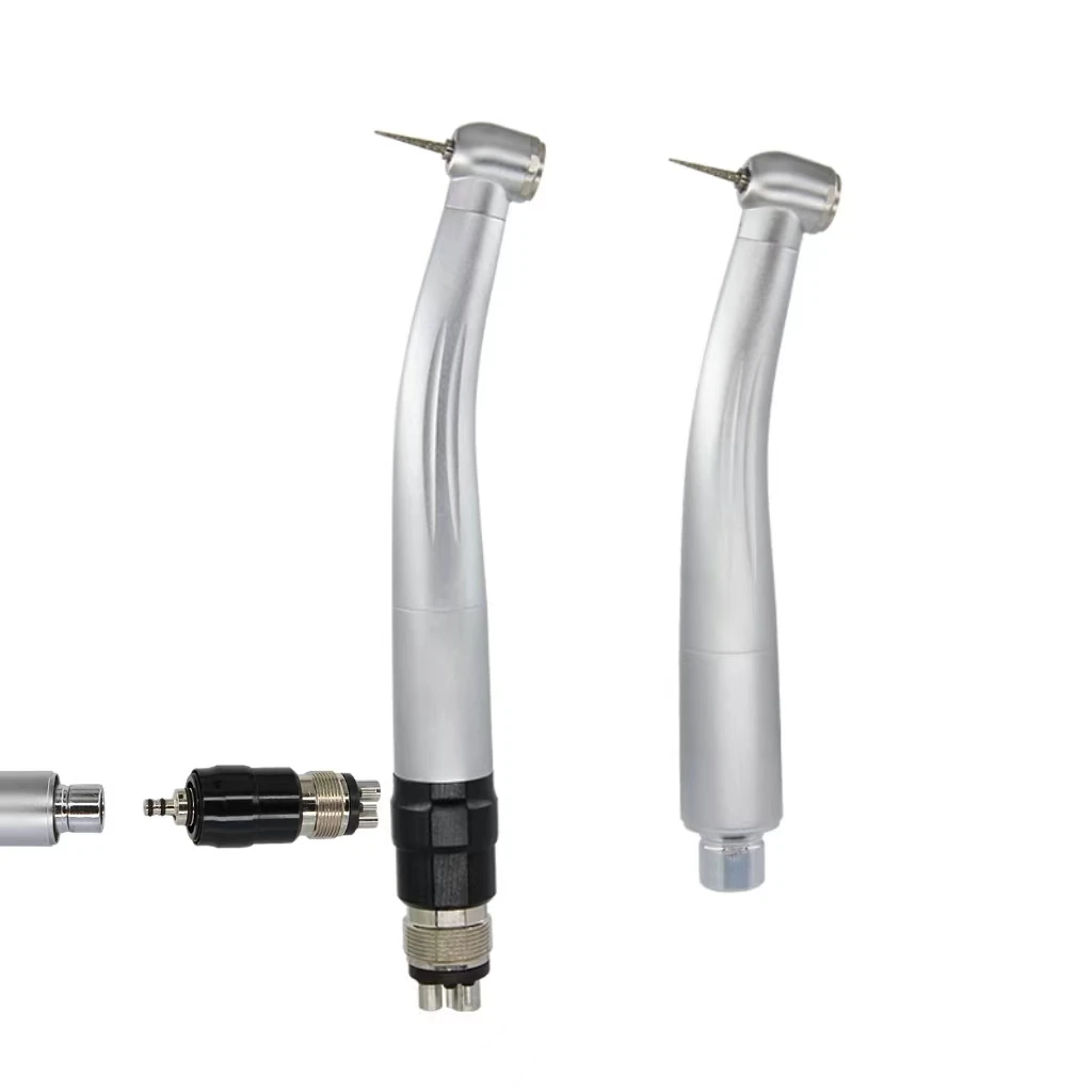 Dental MAX High speed handpiece Single Water Spray Air Turbine Contra Angle 4holes with quick coupling