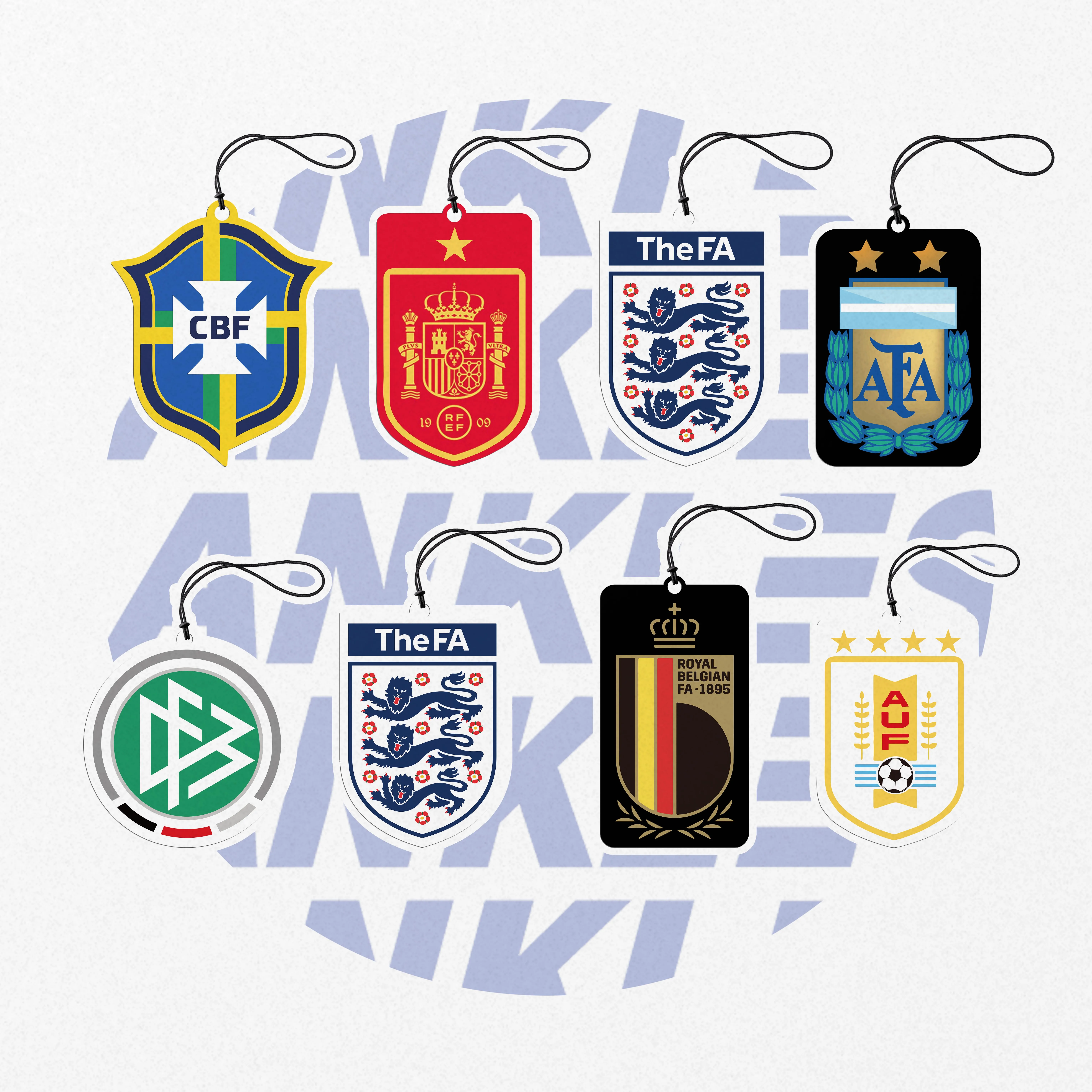 ANKLES wholesale luxury world football cup ball home decoration qatar hanging car air freshener