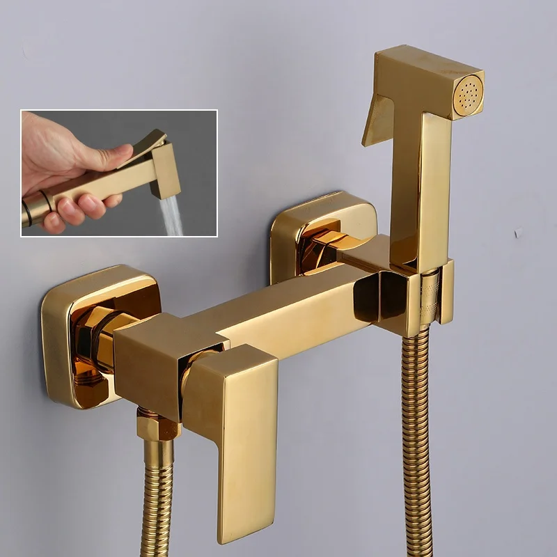 Chrome Basin Shower Mixer Faucet Hot And Cold Water Mixer Crane Shower Faucet Bidet Shower Faucet Basin Tap