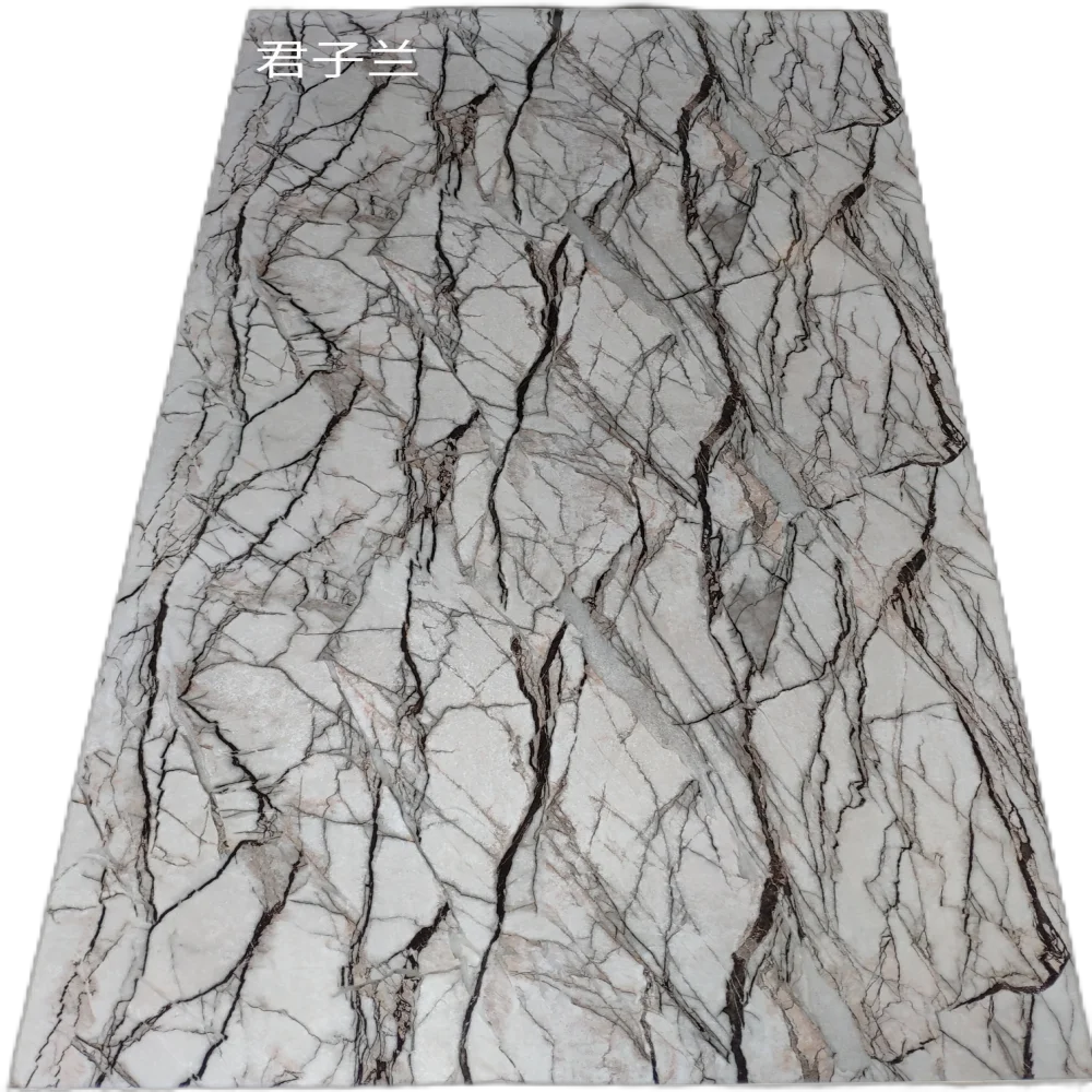 PET high gloss marble patterned background wall protection board decorative panel