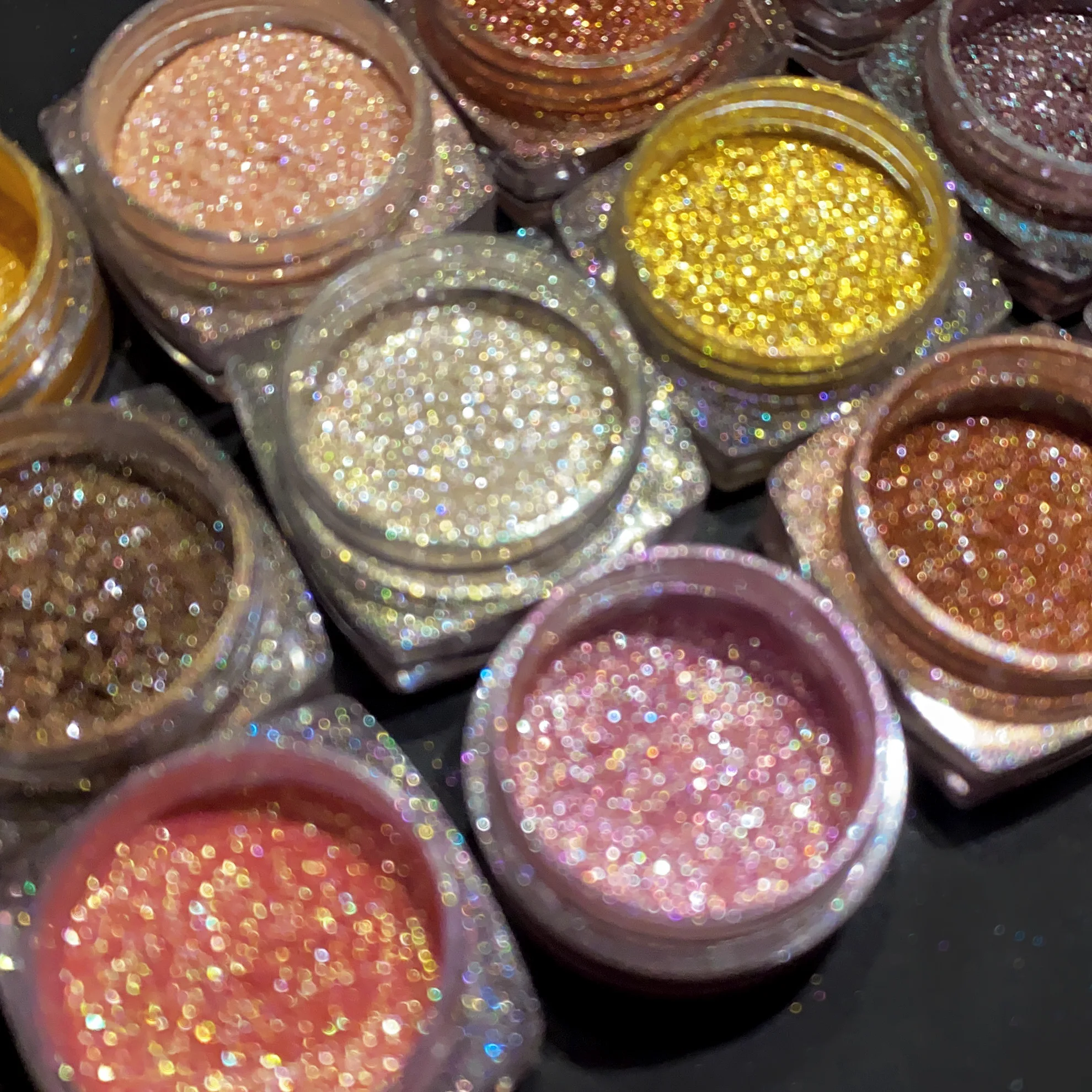 High Quality Diamond Iridescent Loose Pearl Pigment  Shiny Multichrome Eyeshadow Glitter Pigment