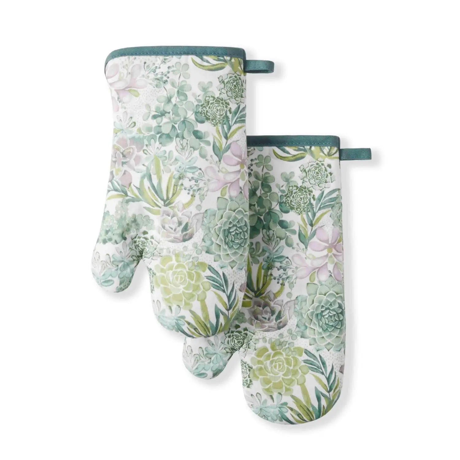 Oven Mitts Pair of Quilted Terry Cloth Cotton Lining,Extra Long Professional Classic Oven Mitt Heat Resistant Kitchen Oven Glove