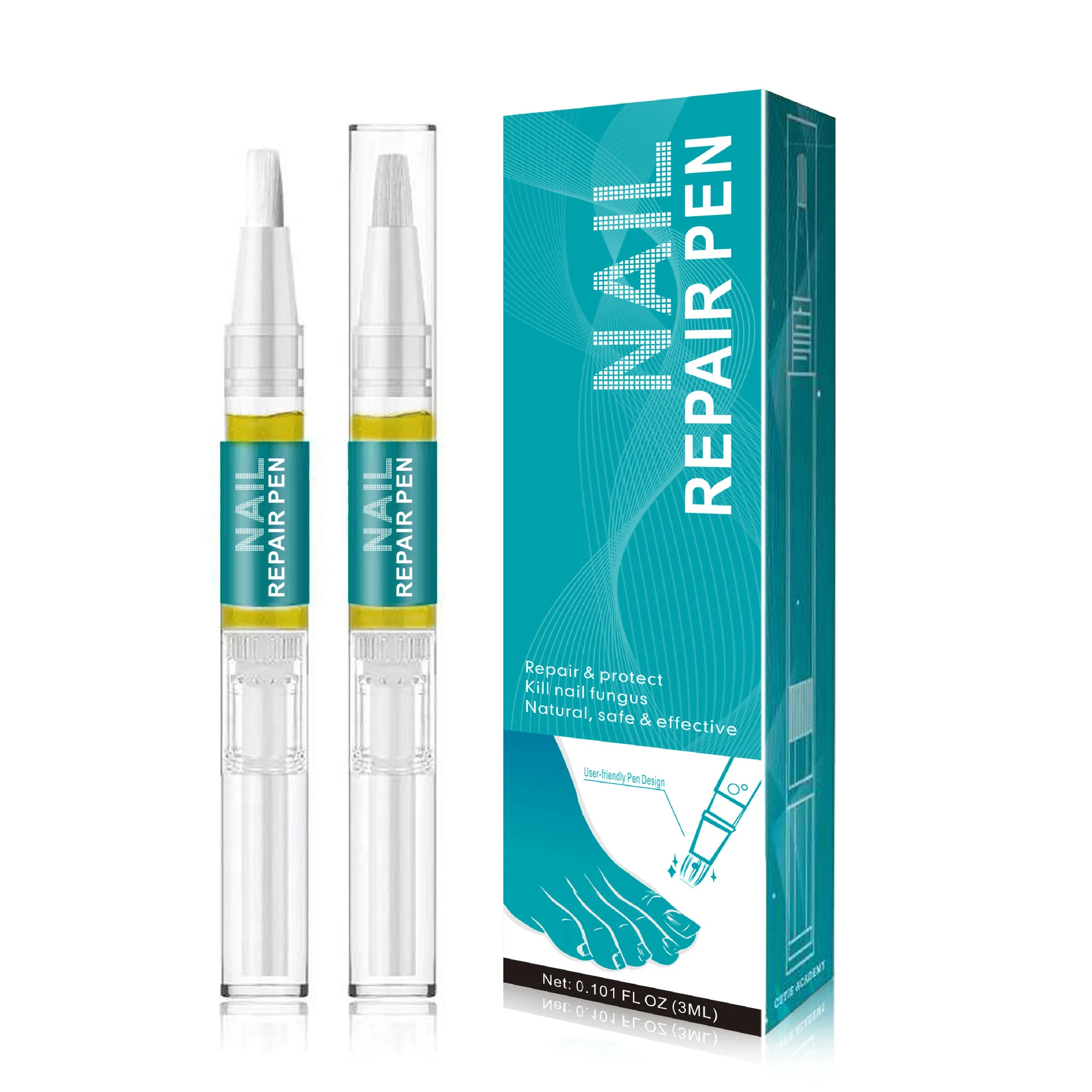 2PCS Nail Treatment From Fungus on Feet and Hand Disinfection Nail Fungal Treatment Oil Pen Manicure Treatment Tools