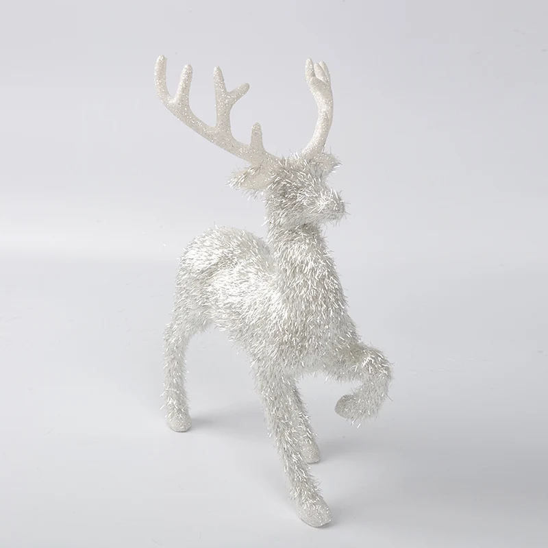 Hot selling small christmas reindeer ornaments for christmas tree and home decoration