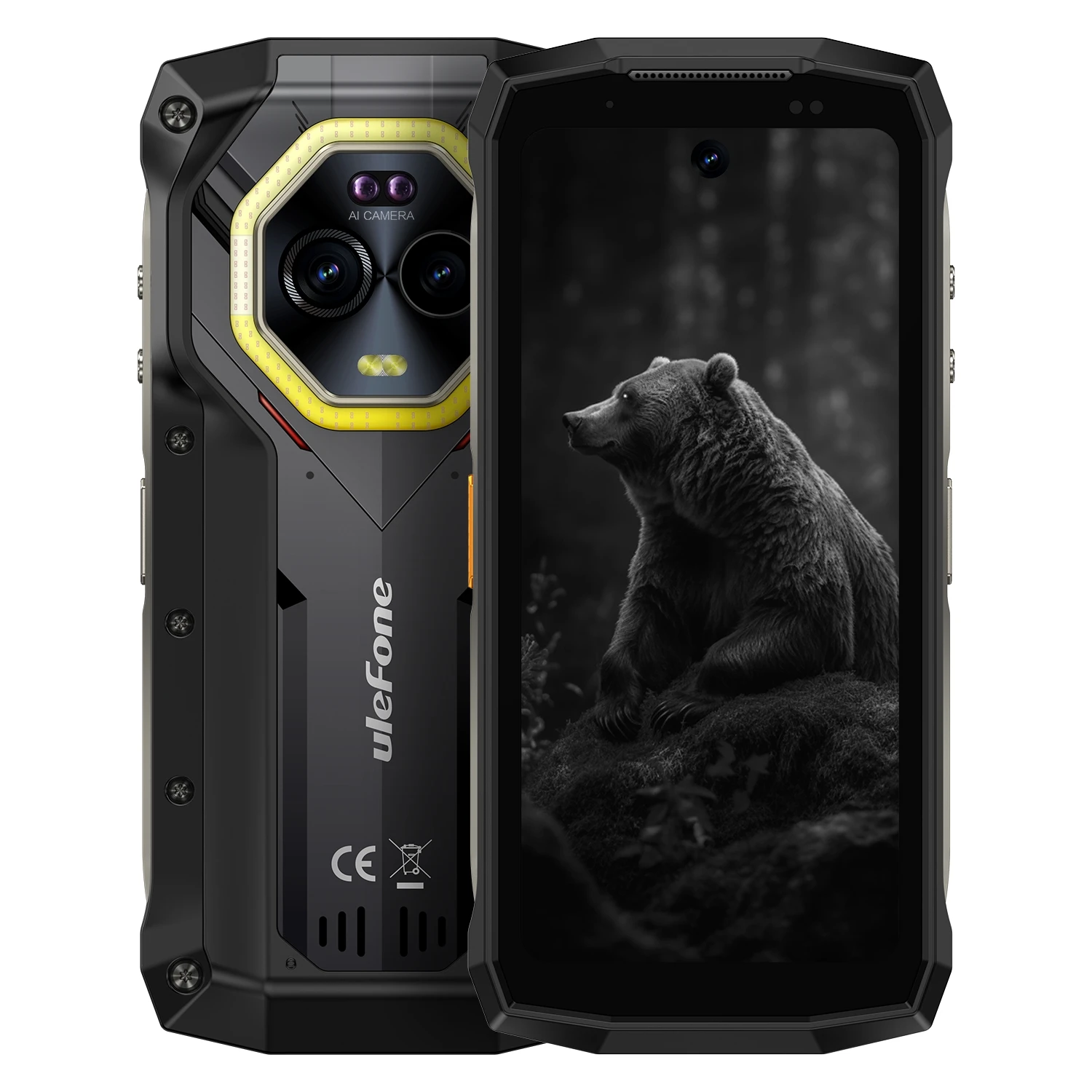 Ulefone Armor Mini 20 Rugged Phone 4.7 inch Android 14 Smartphone 4G NFC 8GB+256GB Unlocked Cellphone with Night Vision Camera