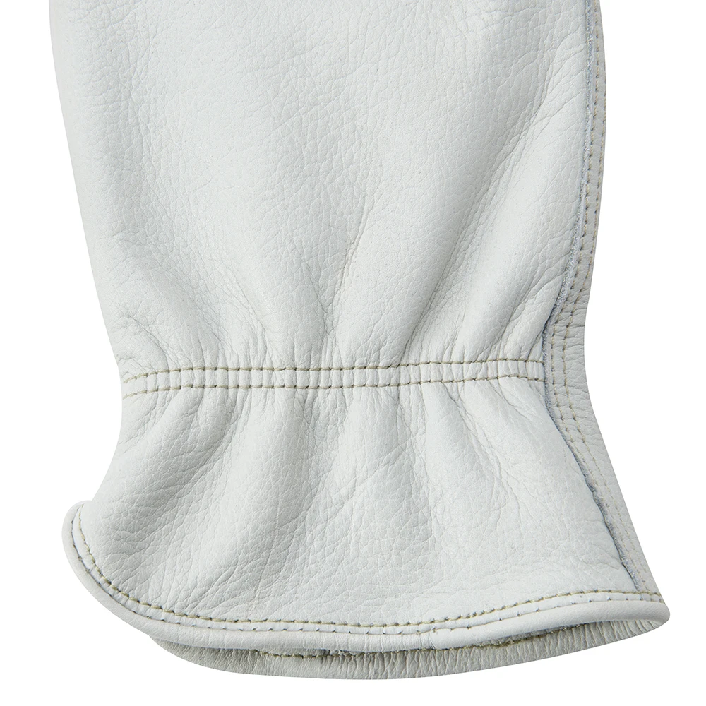 Белые кожаные прочные толстые Противоударные Защитные перчатки для вождения грузовика автомобиля рабочие водителя