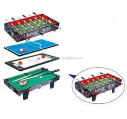 Складной Игровой Стол 4 в 1, детский игровой комнатный стол, 4 разных игры, бассейн, мяч, футбол, настольный теннис, воздушный хоккей