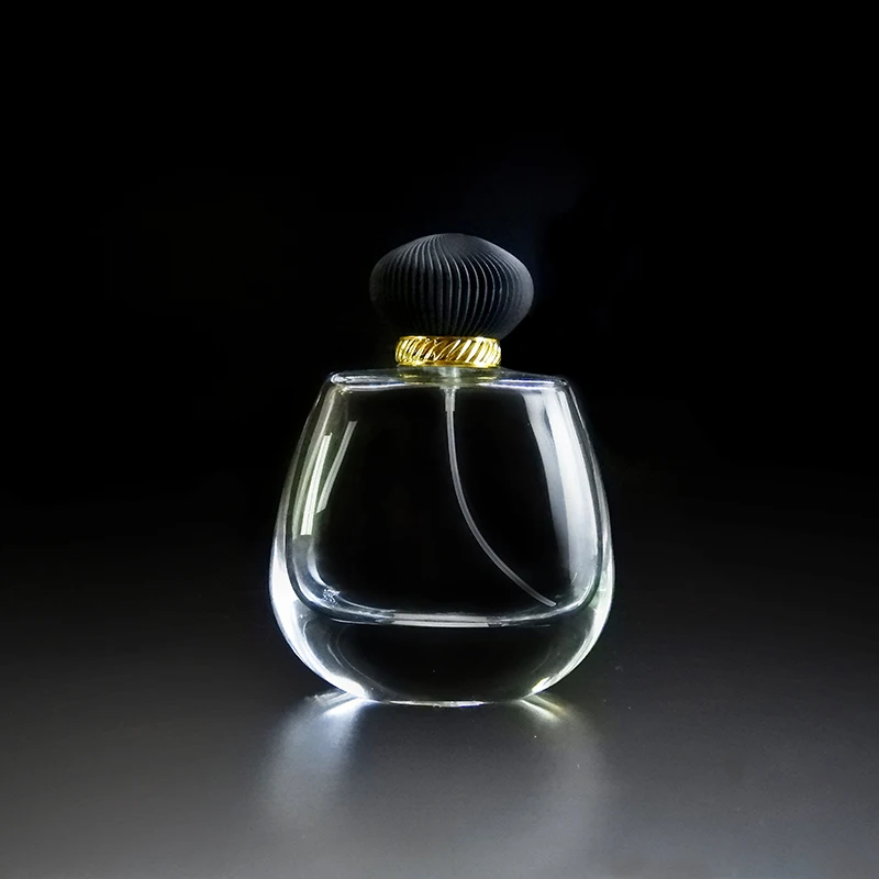 Cheapest Transparent 25Ml 50Ml Perfume Glass Spray Bottle 30Ml Oud Perfume Bottle Screw Bottle Perfume With Black Cap