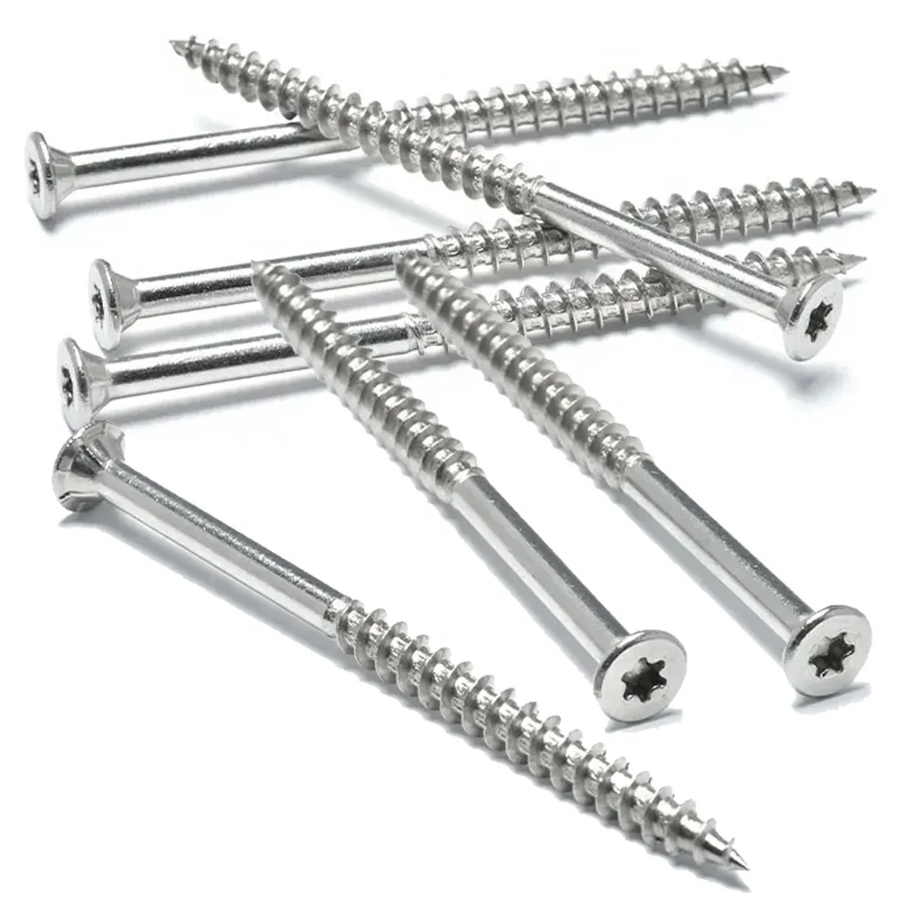 m2 m3 m4 m5 countersunk flat truss head torx stainless steel chipboard self tapping wood screws