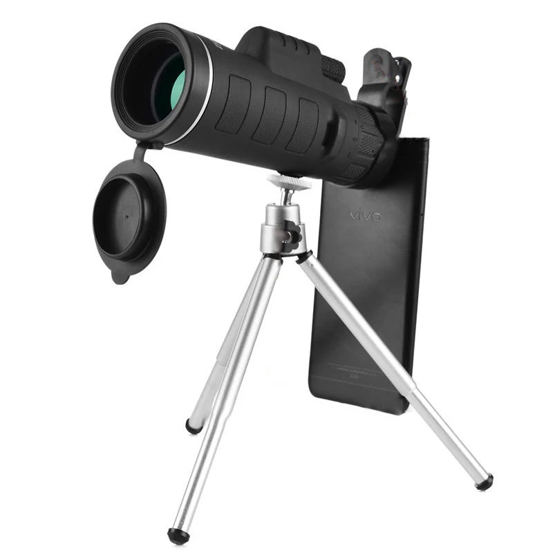 outdoor tactical monocular telescope 10X high magnification telescope With tripod supports mobile phone photography