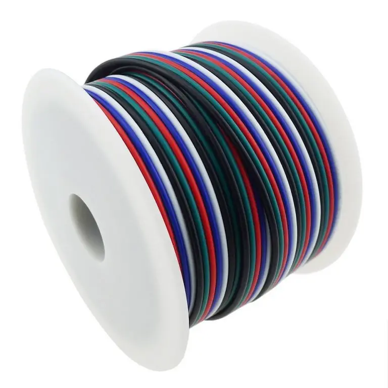 5pin Extension Cable Wire Cord 22 AWG Electrical Wire Ul certificate CL2 PVC Cable