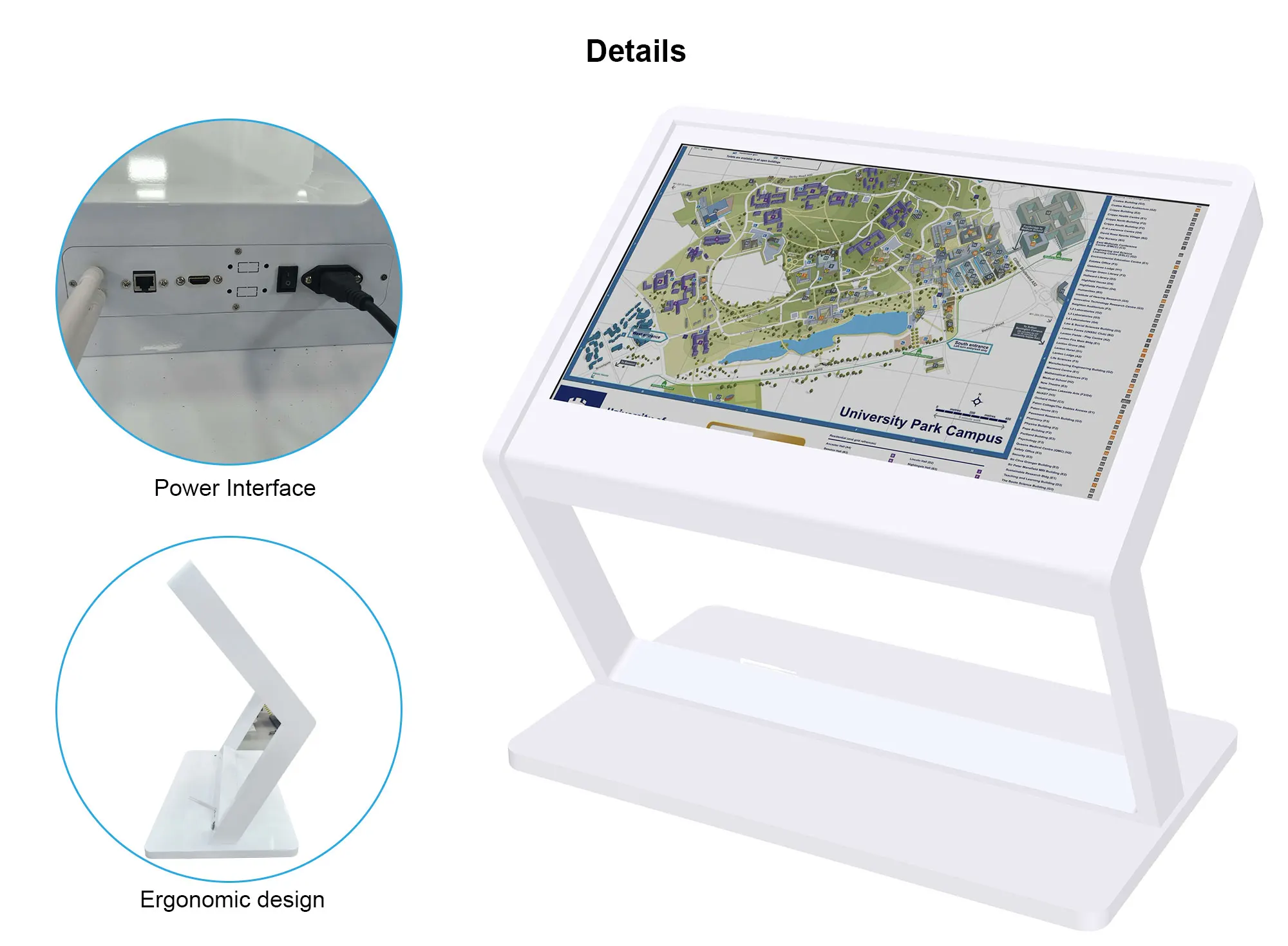 Kiosk Standing 65 Inch Digital Signage and Display Advertising Touch Screen Wayfinding Kiosk