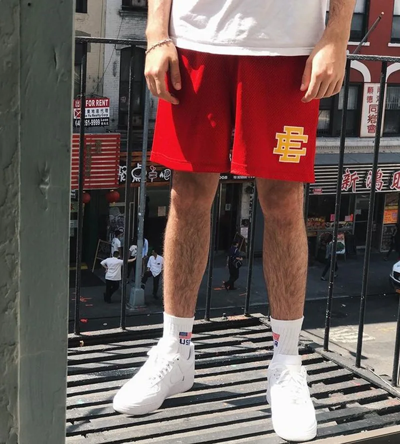 Eric Emanuel Ee Shorts Wholesale Summer Beach Men Basketball Athletic Fitness Running Gym Custom Mesh Shorts