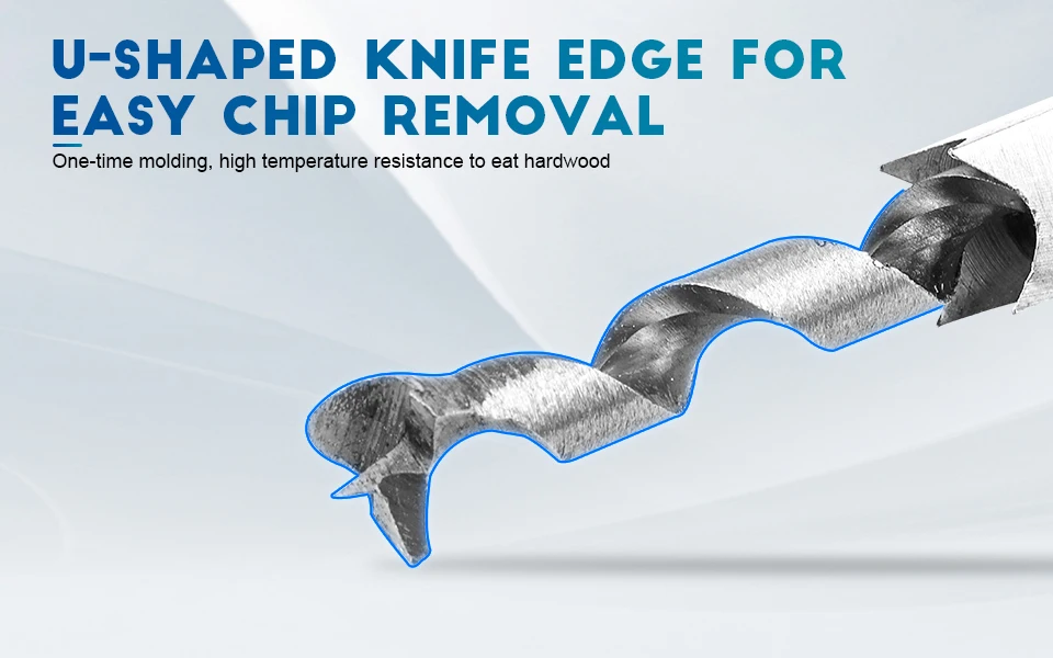 NINDEJIN 4pcs High Speed Steel Woodworking Auger Square Hole Mortising Chisel Tools Wood Carving Drill bits