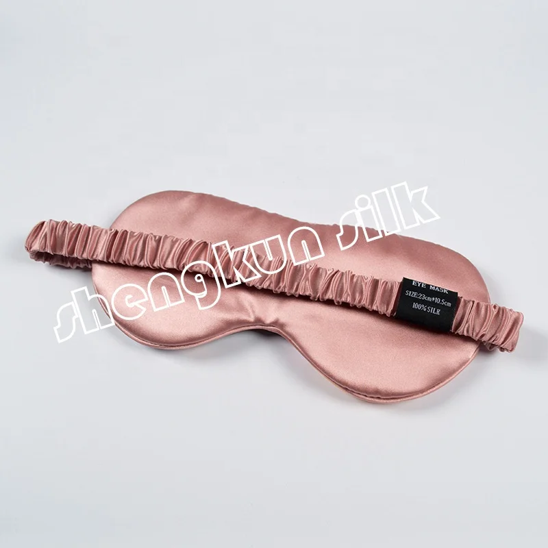  19mm Grade 6A Silk filled with 8G 16g Cstomer size logo and design silk eye mask sleep