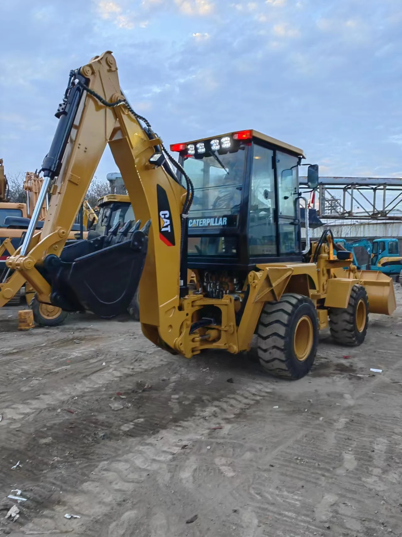 Good Quality 3 Year Warranty Backhoe Loader CAT 416E 420F 420F2 Backhoe for Sale