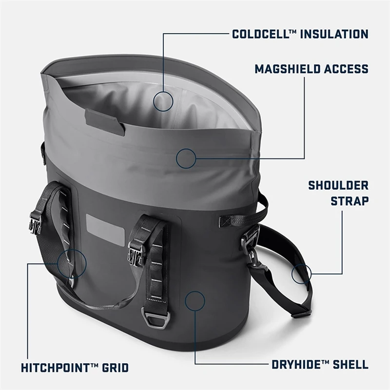 Shoulder Insulated Leakproof Portable TPU Cooler Bag Collapsible Waterproof Soft