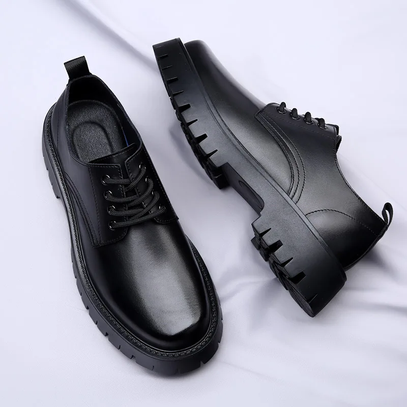 2023 New Arrival Casual Man Leather Loafers Shoes Italian Men Dress Formal Genuine Office Leather Shoes