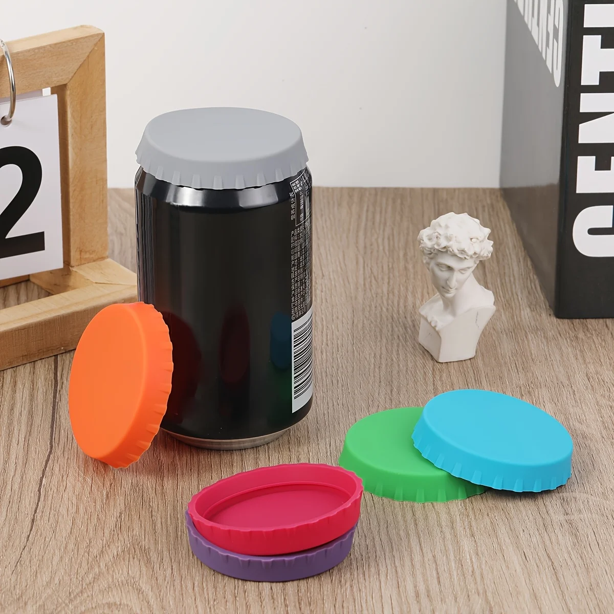 No Spill Soda Beer Saver Can Lids Silicone Drink Lid BPA-Free Reusable Covers Stopper Protector for Juice Beverage